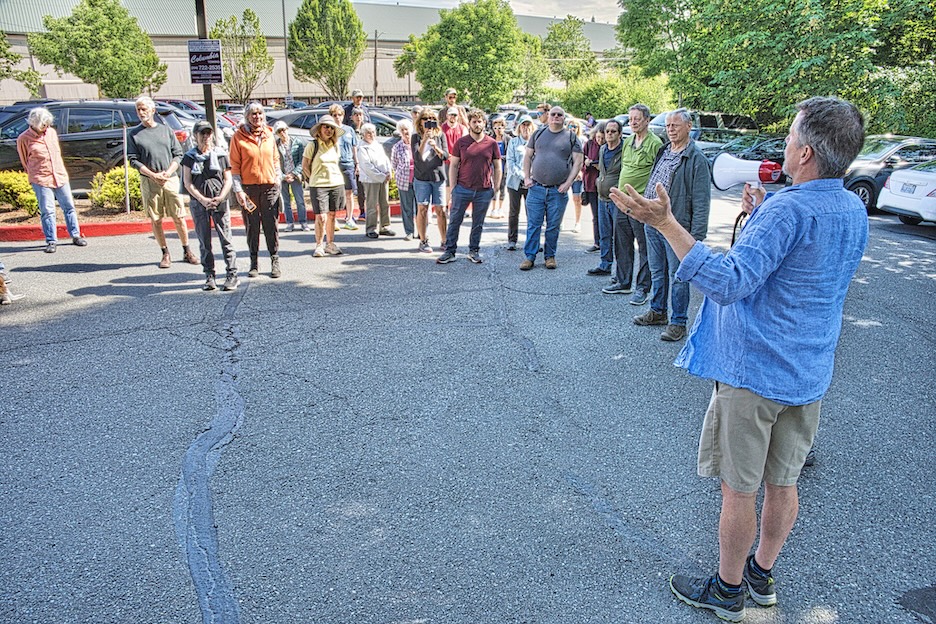 ReThinkTheLink led a walking tour of likely light rail route | Westside ...